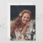 Grappig Afstuderen Typografie Afstudeerfeest Foto Kaart (Achterkant)