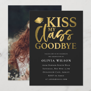 Grappig Afstuderen Typografie GraduPartij Foto Kaart