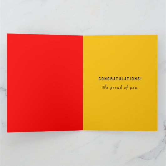 Grappig Afstuderen van 2025 Kaart (Binnen)