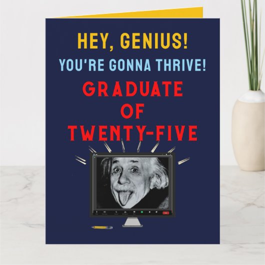 Grappig Afstuderen van 2025 Kaart (Voorkant)