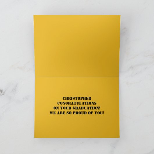 Grappig Afstuderen van de achtste rang Kaart (Binnen)