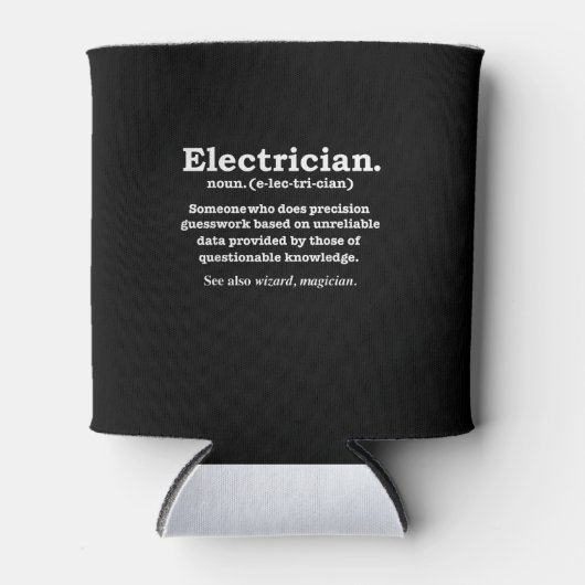 Grappig Afstuderen voor de definitie van elektrici Blikjeskoeler (Voorkant)