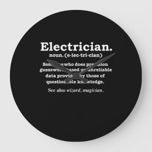 Grappig Afstuderen voor de definitie van elektrici Grote Klok