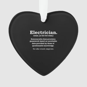 Grappig Afstuderen voor de definitie van elektrici Ornament