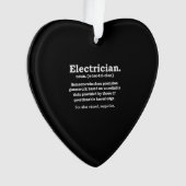 Grappig Afstuderen voor de definitie van elektrici Ornament (voorkant)