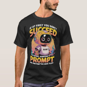 🤖Grappig AI-Afbeelding Prompt Diefstal Sarcastisc T-shirt