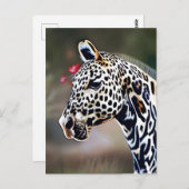 Grappig AI Art Leopard Appaloosa Paard Briefkaart (Voorkant / Achterkant)