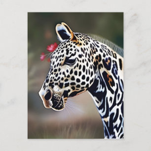 Grappig AI Art Leopard Appaloosa Paard Briefkaart