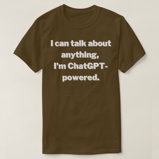 Grappig AI-ontwerp T-shirt (Design voorkant)