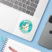 Grappig Alaska Chillin Polar Beer Gevist Sticker (Laptop met iPhone)