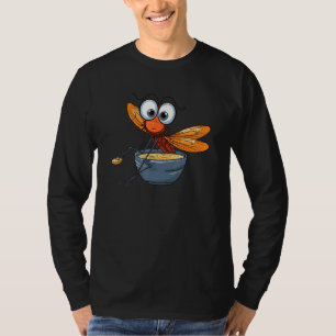grappig alert libel betrapt met hand in soepkom t-shirt