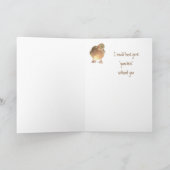 Grappig, Algemeen - dank u - Eend Bedankkaart (Binnen)