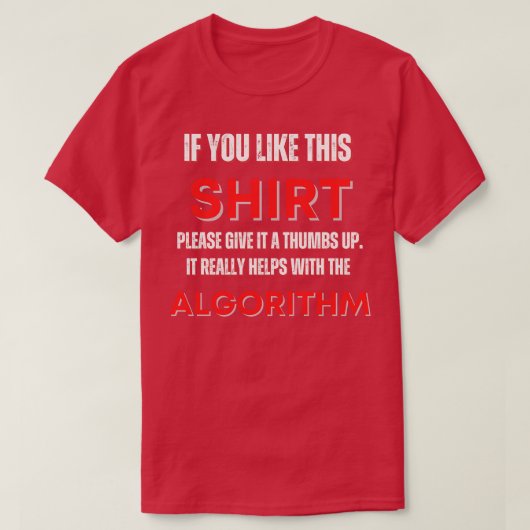 Grappig algoritme ontwerp V2 T-shirt (Design voorkant)