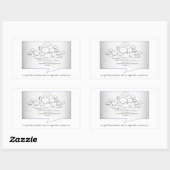 Grappig algoritme rechthoekige sticker (Vel)