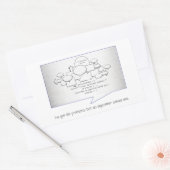 Grappig algoritme rechthoekige sticker (Envelop)