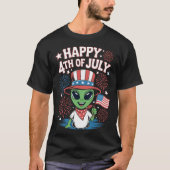 Grappig Alien 4th of July T-Shirt - Onafhankelijkh (Voorkant)