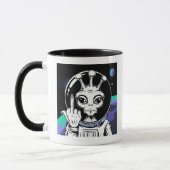 Grappig Alien keramisch accent mok 11oz (Links)