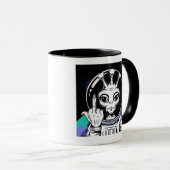 Grappig Alien keramisch accent mok 11oz (Voorkant rechts)
