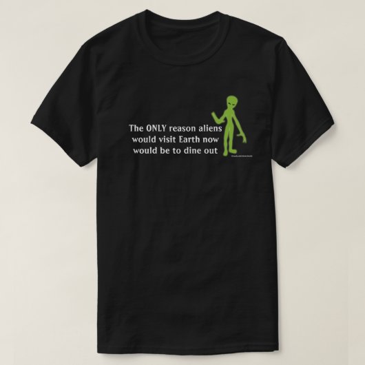 Grappig Alien Lifeform T-shirt (Design voorkant)