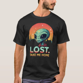Grappig Alien Meme T-shirt "Lost. Breng me naar hu