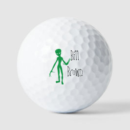Grappig Alien 🛸 Monogram UFO Spooky Golfballen