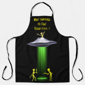 Grappig Alien 🛸 Vegan Humor BBQ Schort (Voorkant)