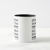 Grappig Alle interpunctie met mate!!!!!!!!!!!! Mok (Midden)