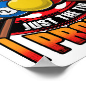 Grappig alleen de tip die ik beloof pool cue bilja poster (Hoek)