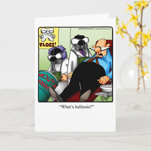 Grappig alleen voor lacht Wenskaart Kaart (Gele Bloem)