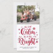 Grappig Allemaal is het niet rustig Alles is nog s Feestdagenkaart (Voorkant)