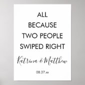 Grappig allemaal omdat twee mensen de juiste bruil poster (Voorkant)