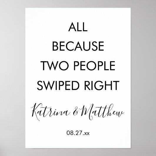 Grappig allemaal omdat twee mensen de juiste bruil poster (Voorkant)