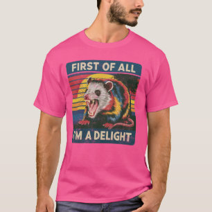 Grappig Allereerst ben ik een genot Shirt Angry Op