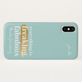 Grappig Alles is Fabulous Zeggen Sarcasme Leuk Case-Mate iPhone Case (Achterkant (horizontaal))
