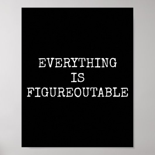 Grappig alles is figureoutable poster (Voorkant)
