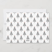 Grappig alles is geen kalm minimalistisch structuu feestdagenkaart (Achterkant)