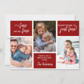 Grappig Alles is Goed Foto Feestdagenkaart (Voorkant)