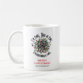 Grappig 'Alles is goed' Kerstmis Koffiemok (Links)