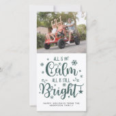 Grappig alles is niet kalm... maar nog steeds goed feestdagenkaart (Voorkant)