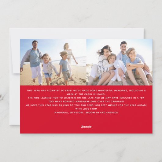 Grappig Alles is niet rustig Alles is nog steeds h Feestdagenkaart (Achterkant)