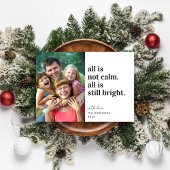 Grappig alles is niet rustig Foto Kerstmis vakanti Feestdagenkaart