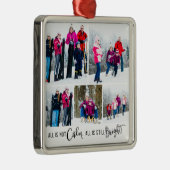 Grappig Alles is niet rustig Vakantie 5 Foto Metalen Ornament (Rechts)