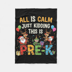 Grappig Alles Is Rust Geintje Voor Pre-k Leerkrach Fleece Deken