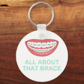 Grappig alles over de brace Spoof Sleutelhanger (Voorkant)