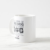 Grappig alles wat ik nodig heb Hond Koffiemok (Voorkant links)