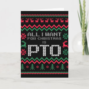 Grappig, alles wat ik voor kerstmis wil is PTO bij Kaart