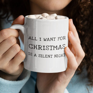 Grappig alles wat ik wil voor Kerstmis Koffiemok