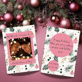 Grappig Alles wat ik wil voor Kerstmis Vermoeide F Feestdagenkaart