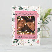 Grappig Alles wat ik wil voor Kerstmis Vermoeide F Feestdagenkaart (Staand voorkant)