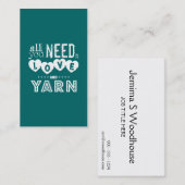 Grappig alles wat je nodig hebt is liefde en arn visitekaartje (Voorkant / Achterkant)